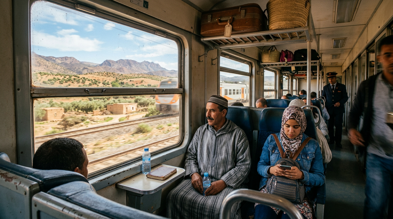 Photograph illustrating Train Travel in Morocco: What You Need t
