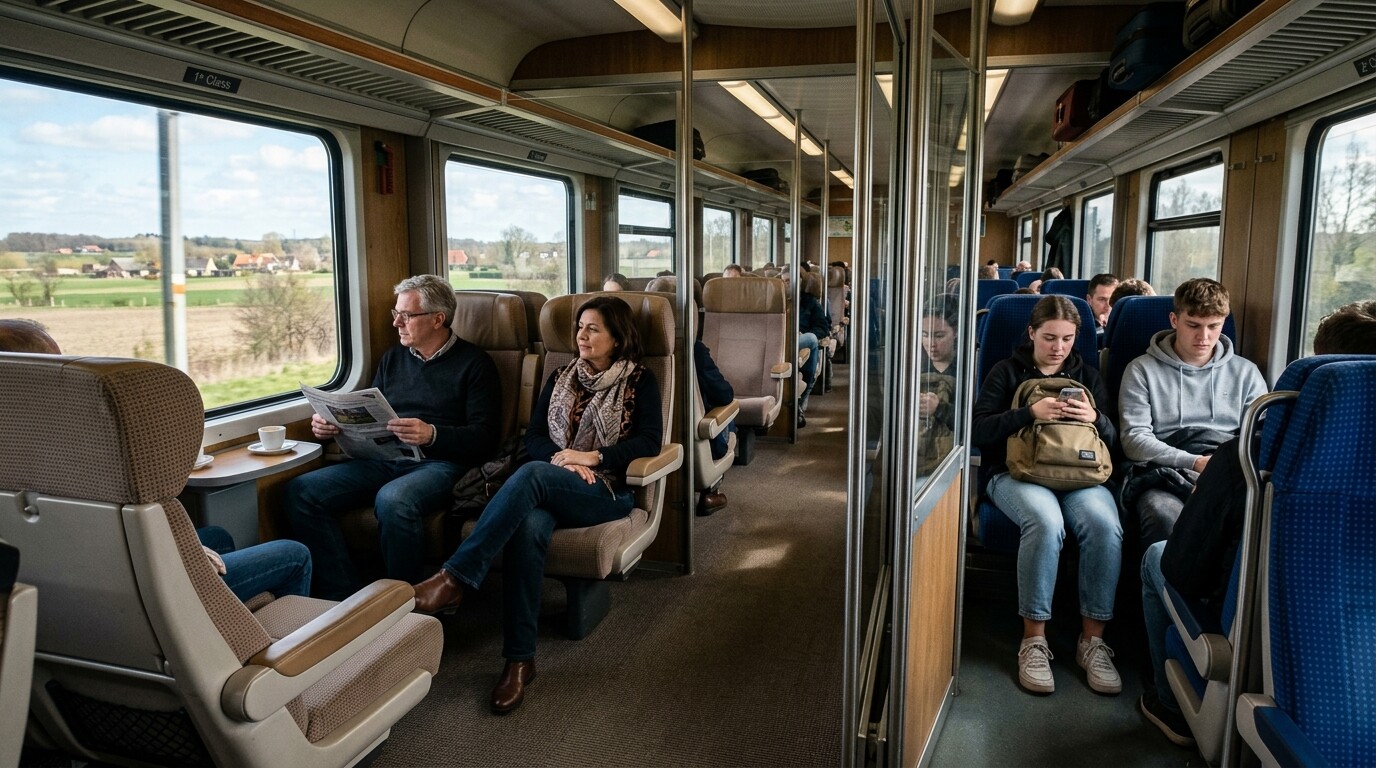 Photograph illustrating First Class vs. Second Class: Is the Upg